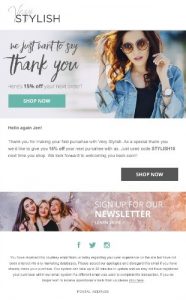 Personalization email