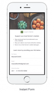Facebook Instant Lead Form
